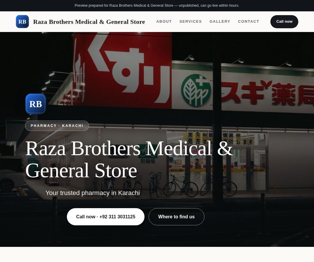 Raza Brothers Medical & General Store