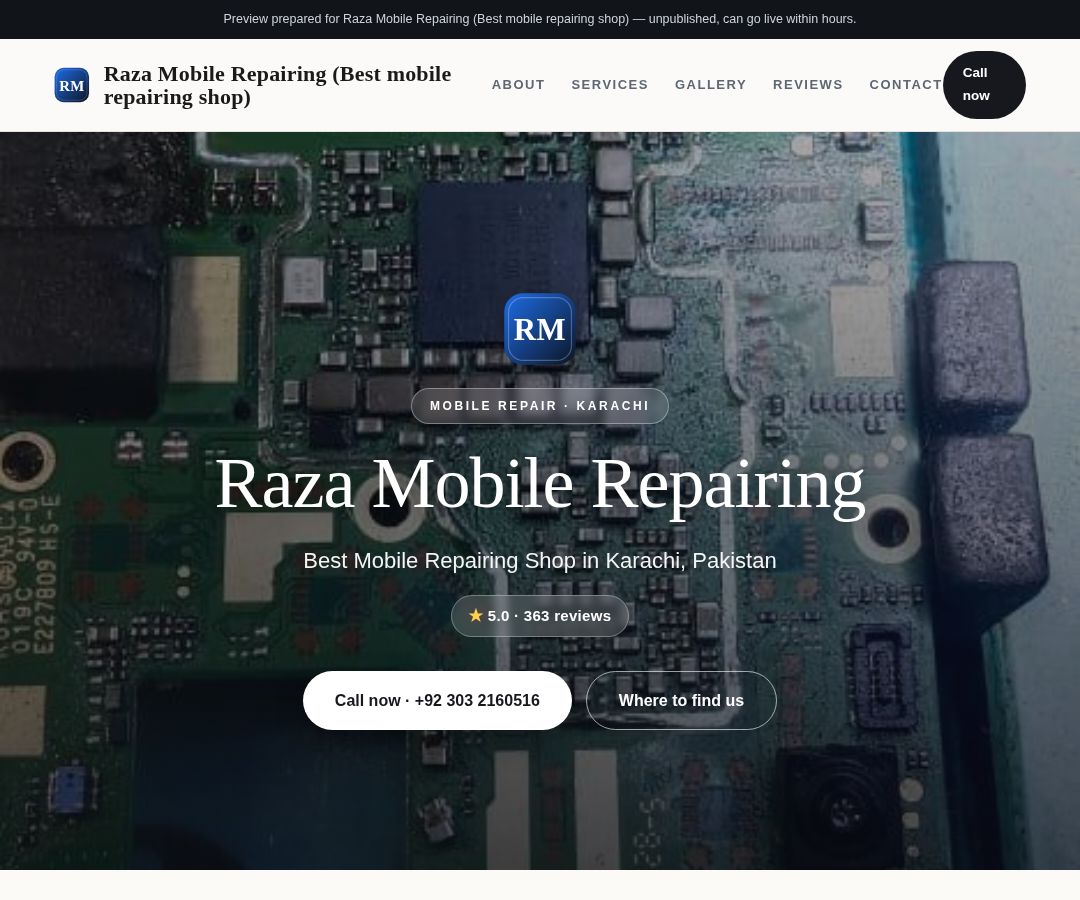 Raza Mobile Repairing (Best mobile repairing shop)