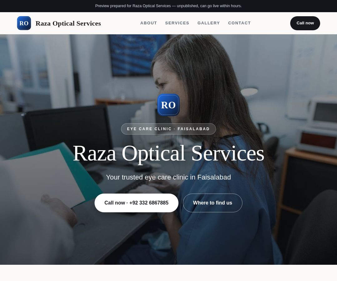 Raza Optical Services