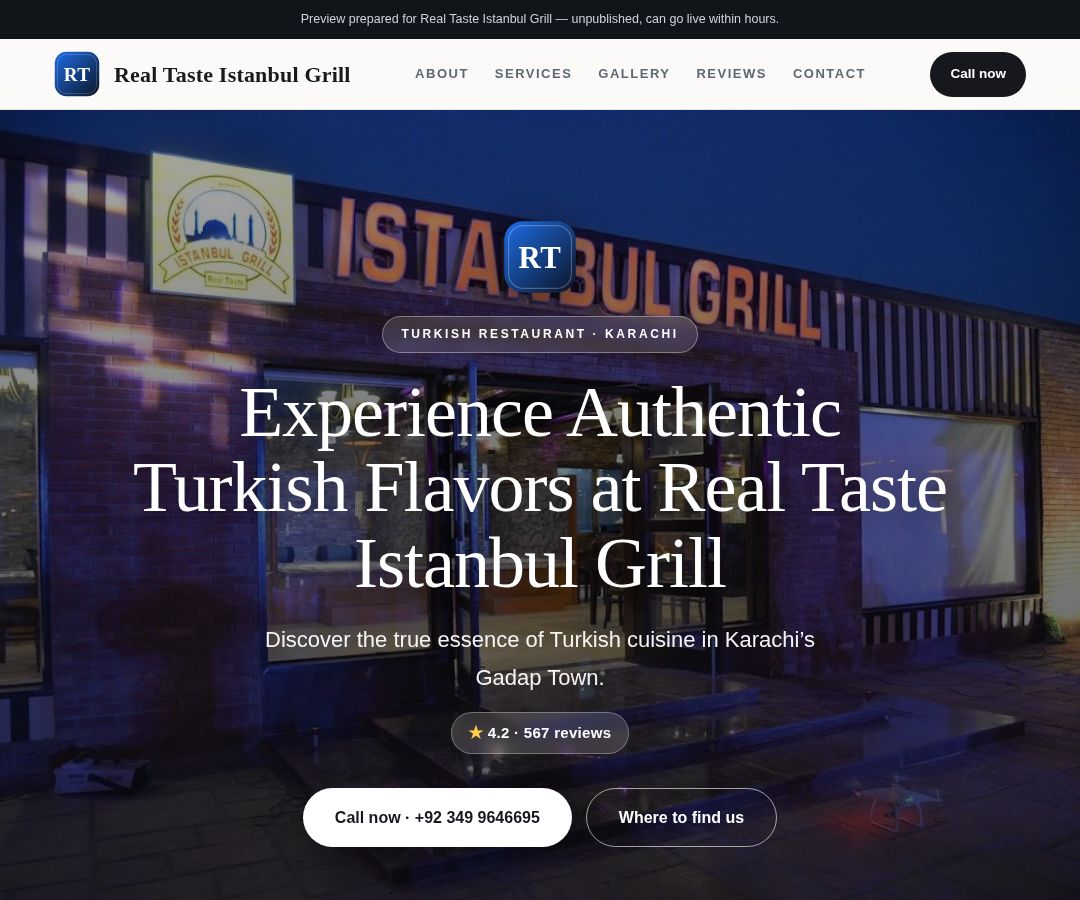 Real Taste Istanbul Grill