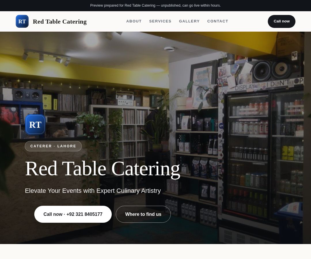 Red Table Catering