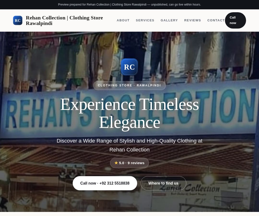 Rehan Collection | Clothing Store Rawalpindi