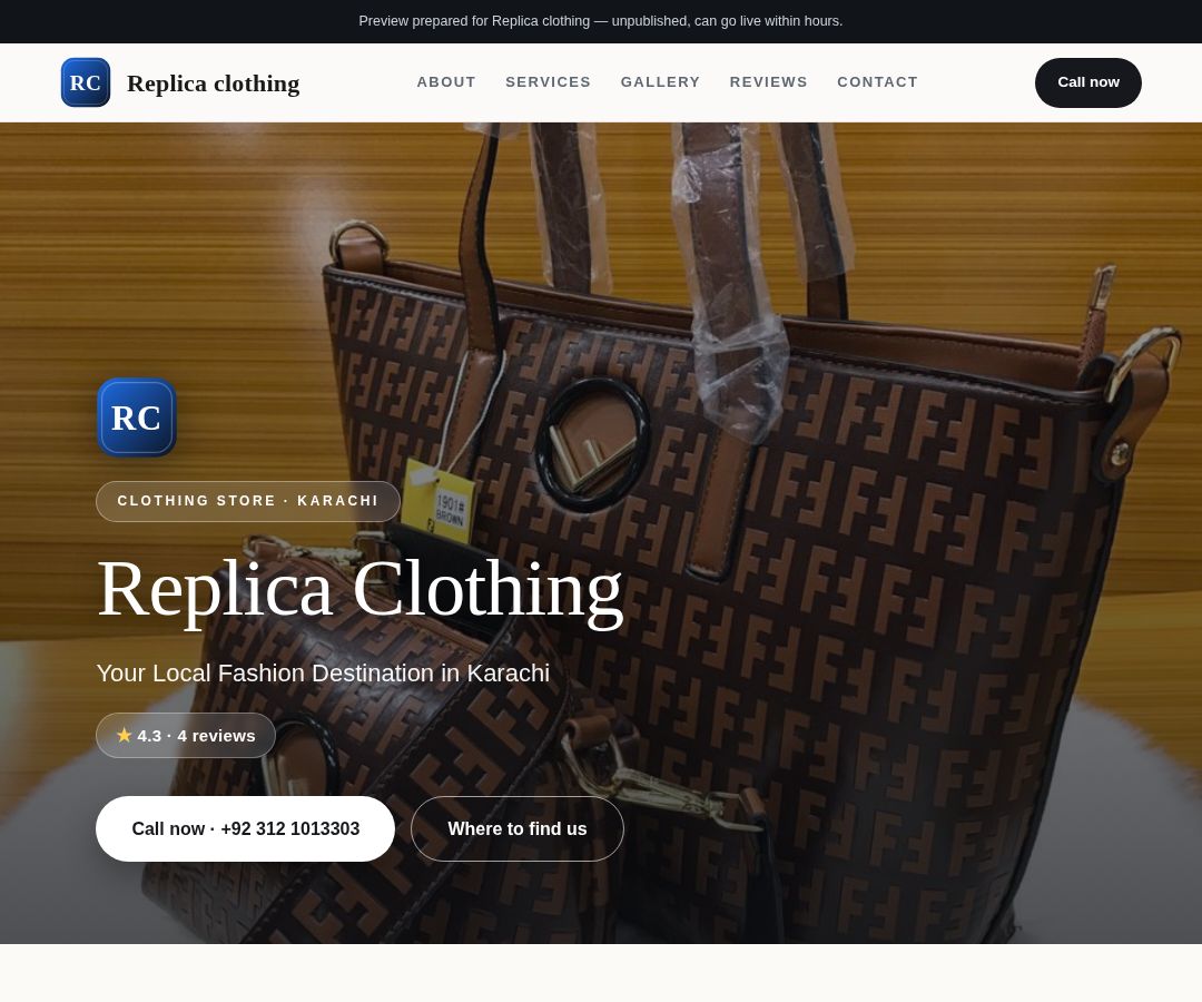 Replica clothing