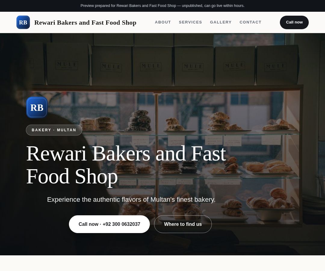 Rewari Bakers and Fast Food Shop