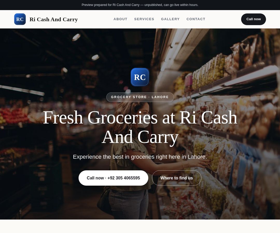 Ri Cash And Carry