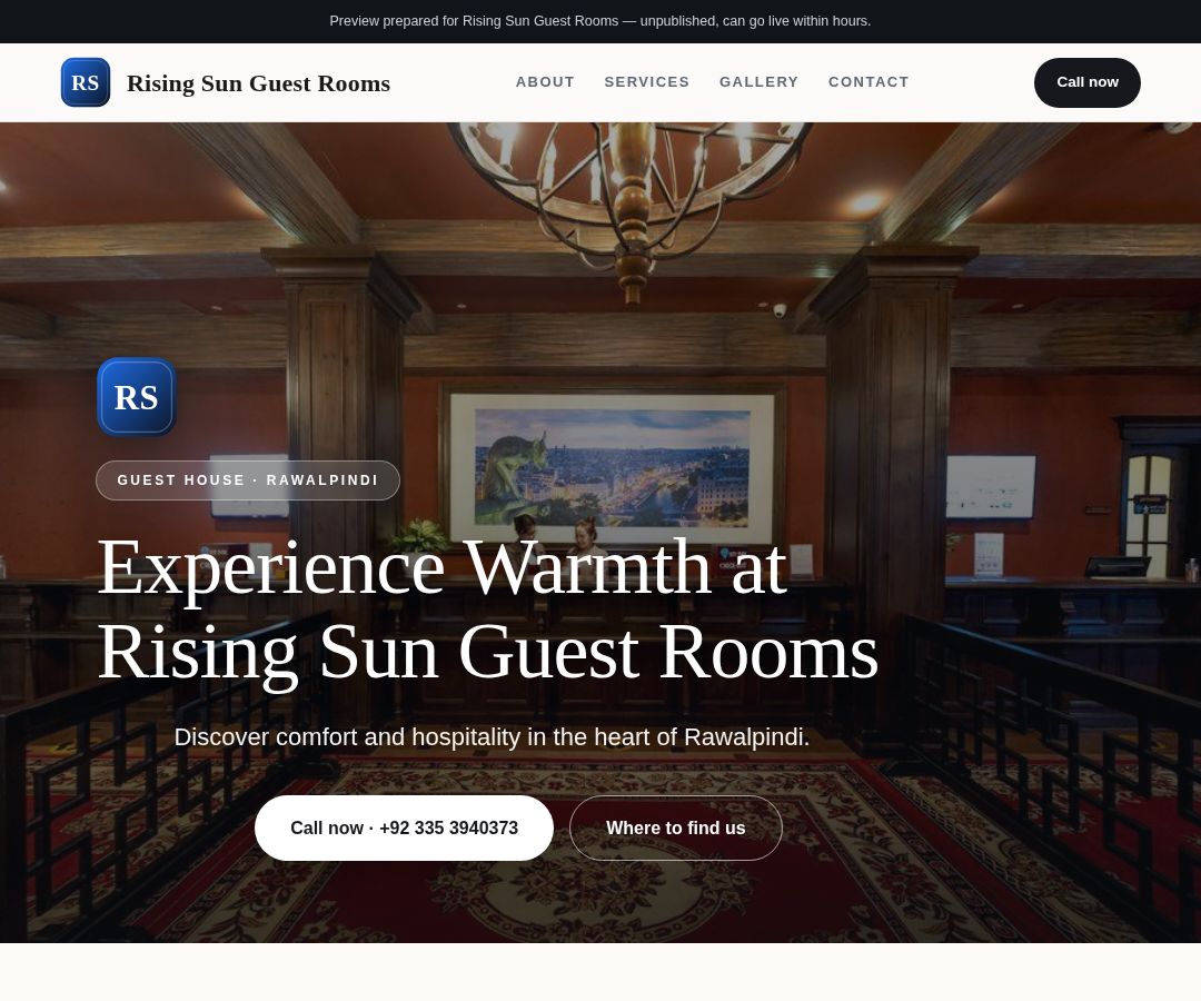 Rising Sun Guest Rooms