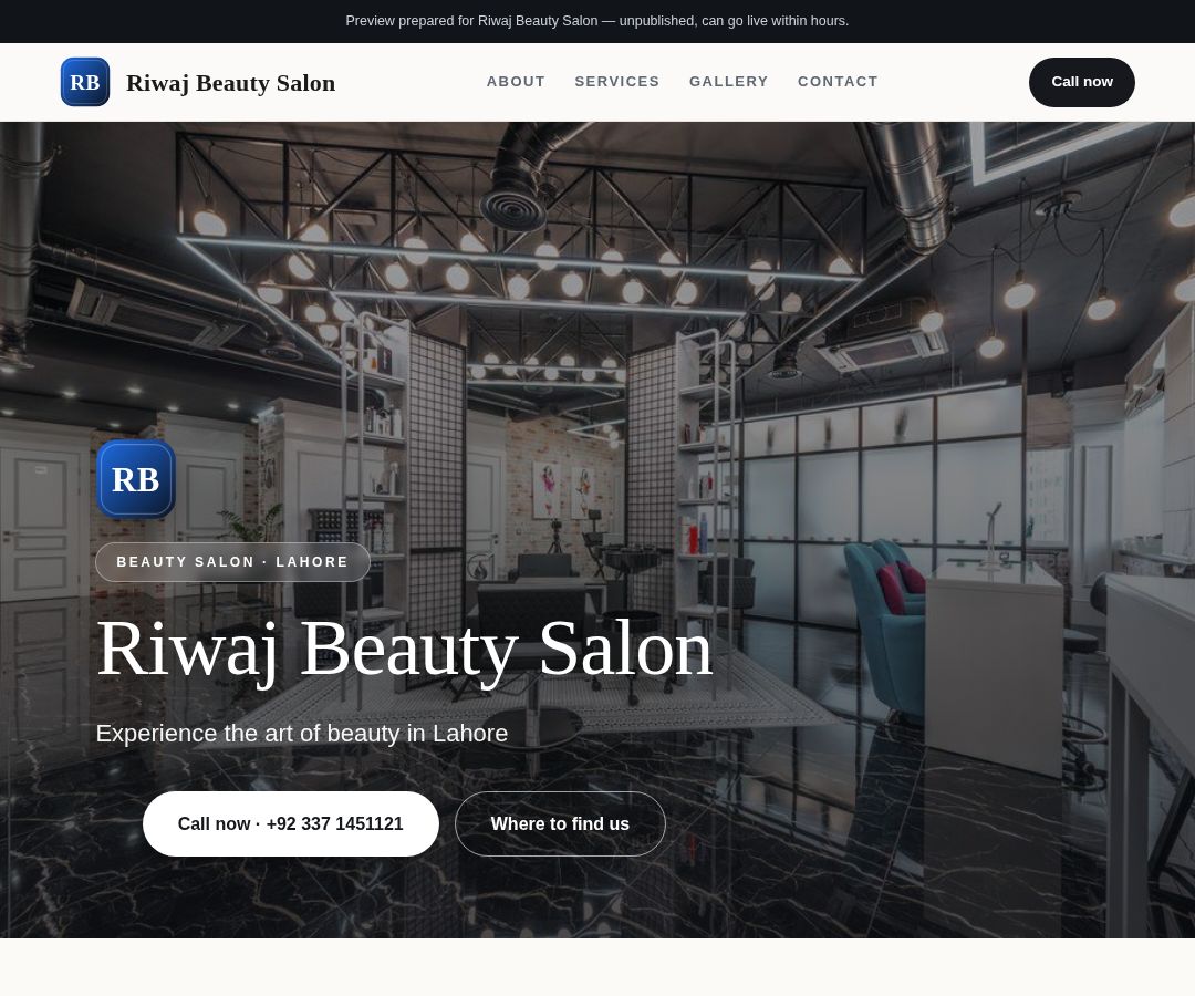 Riwaj Beauty Salon