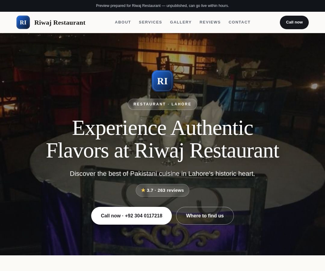 Riwaj Restaurant