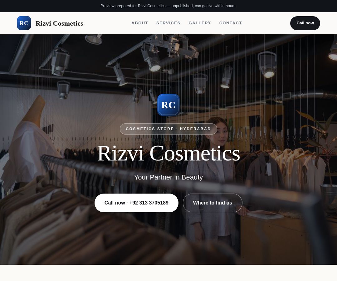 Rizvi Cosmetics