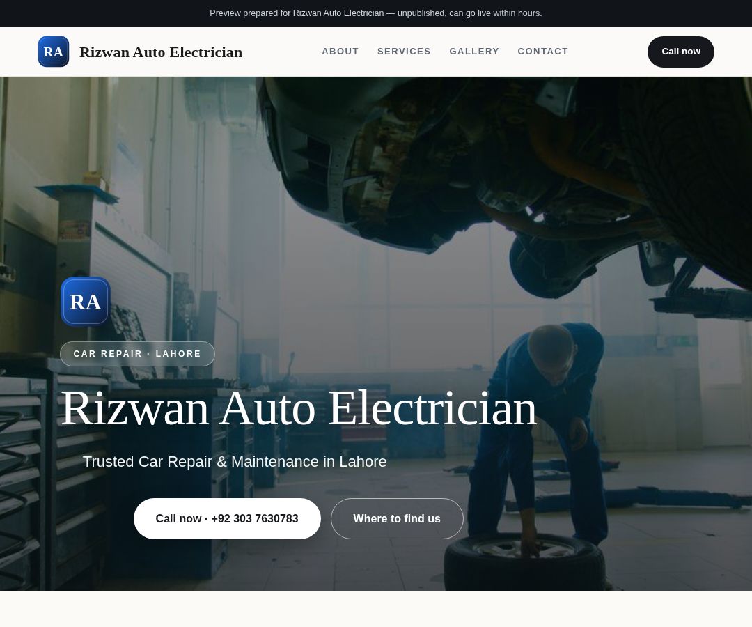 Rizwan Auto Electrician