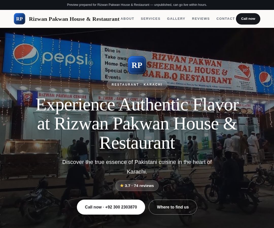 Rizwan Pakwan House & Restaurant