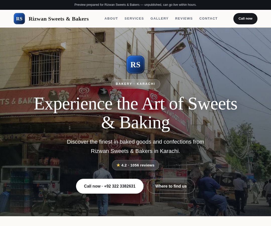 Rizwan Sweets & Bakers