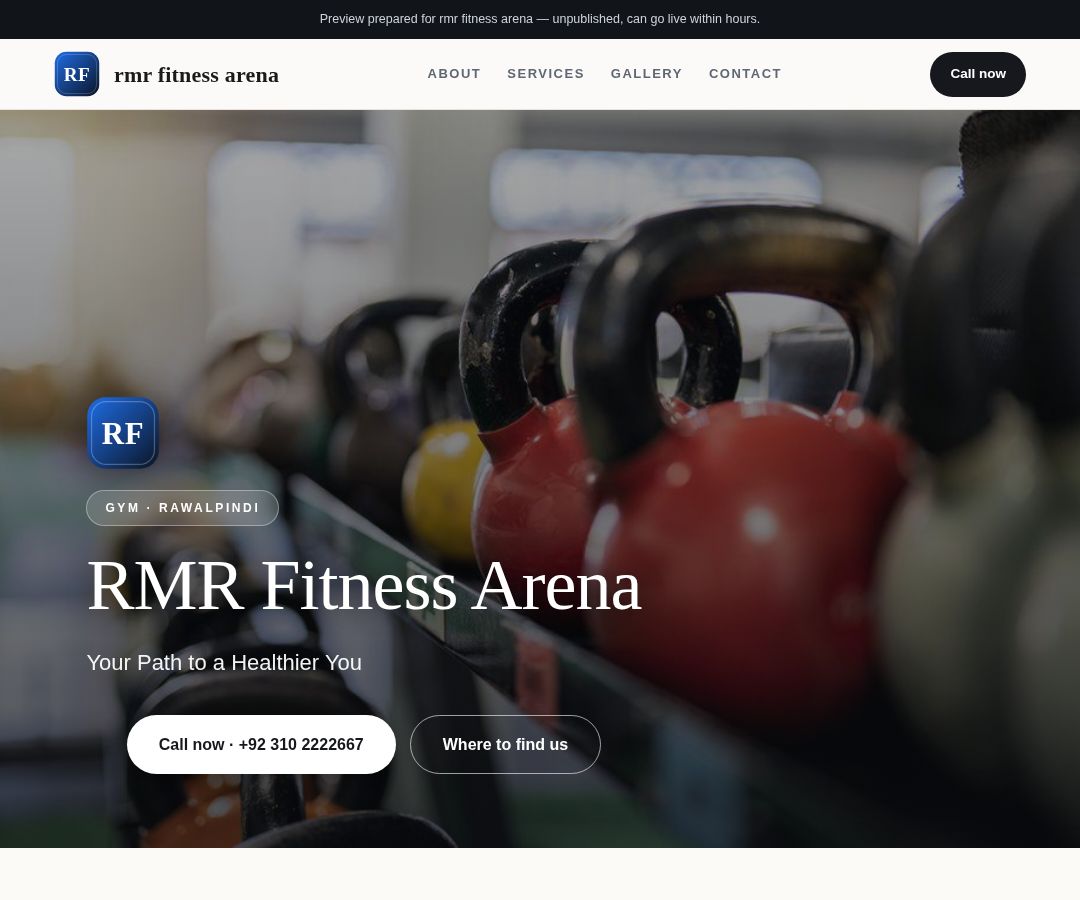 rmr fitness arena