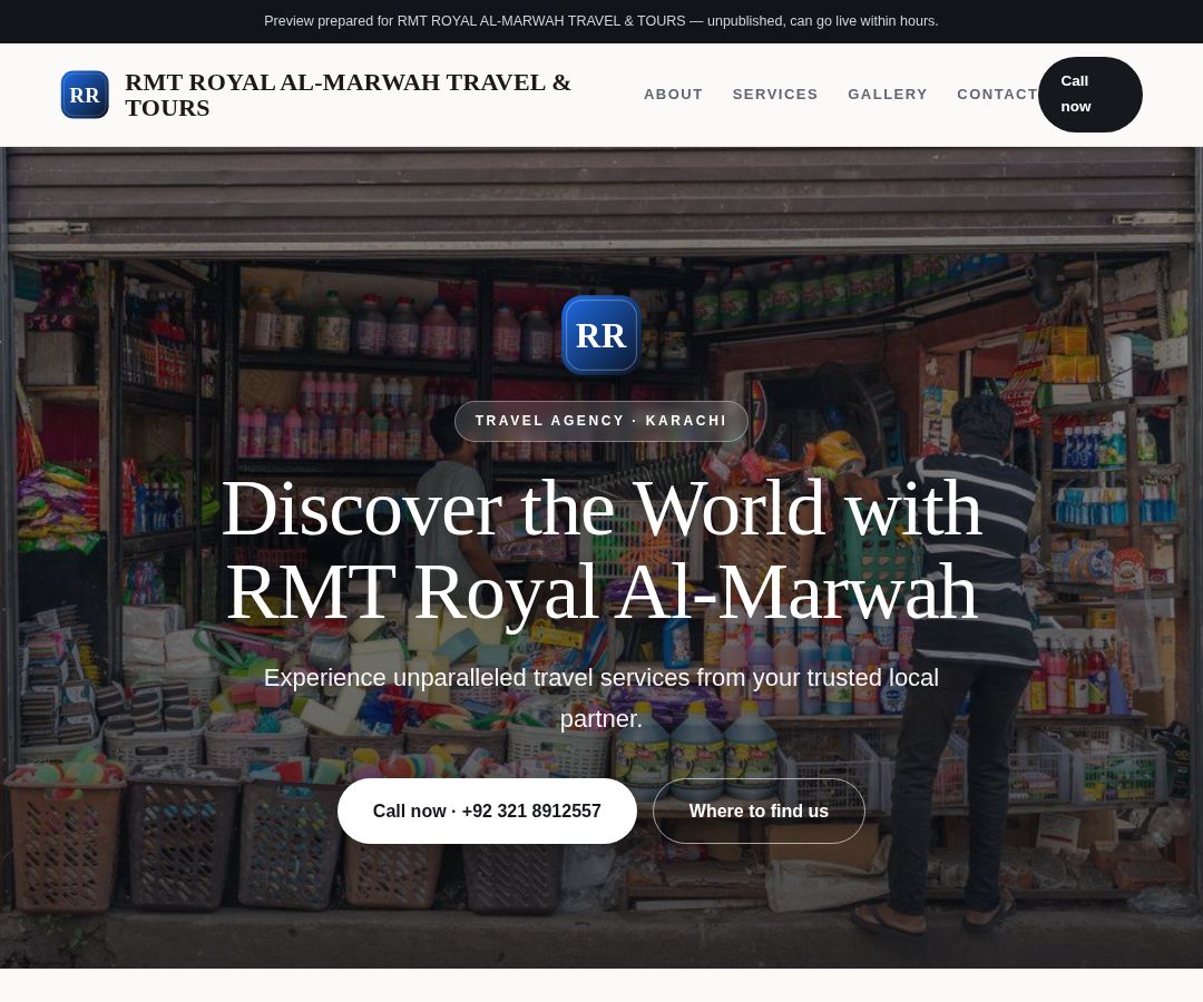 RMT ROYAL AL-MARWAH TRAVEL & TOURS