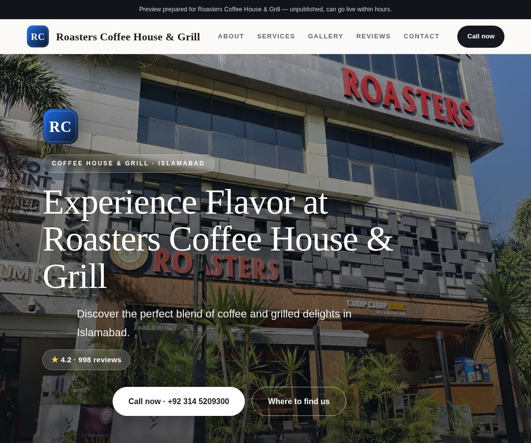 Roasters Coffee House & Grill