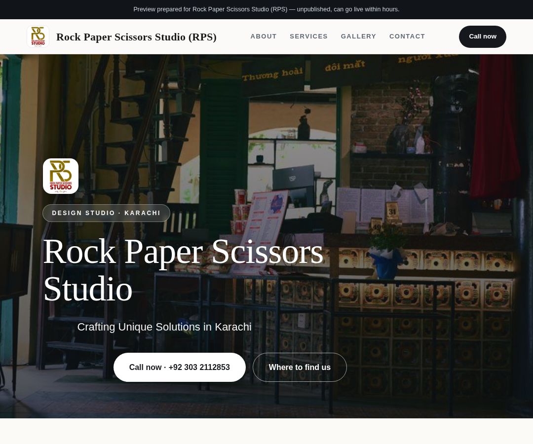Rock Paper Scissors Studio (RPS)