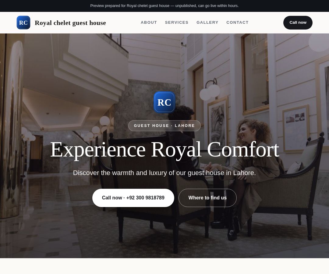 Royal chelet guest house