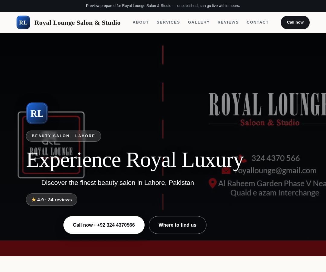 Royal Lounge Salon & Studio