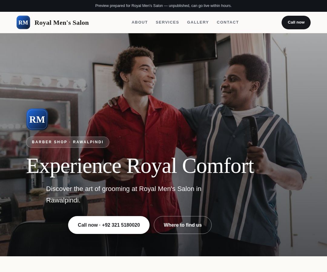 Royal Men's Salon