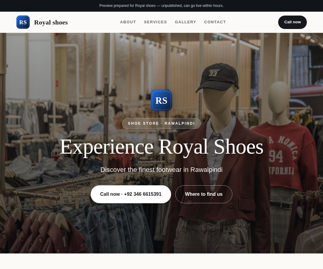Royal shoes
