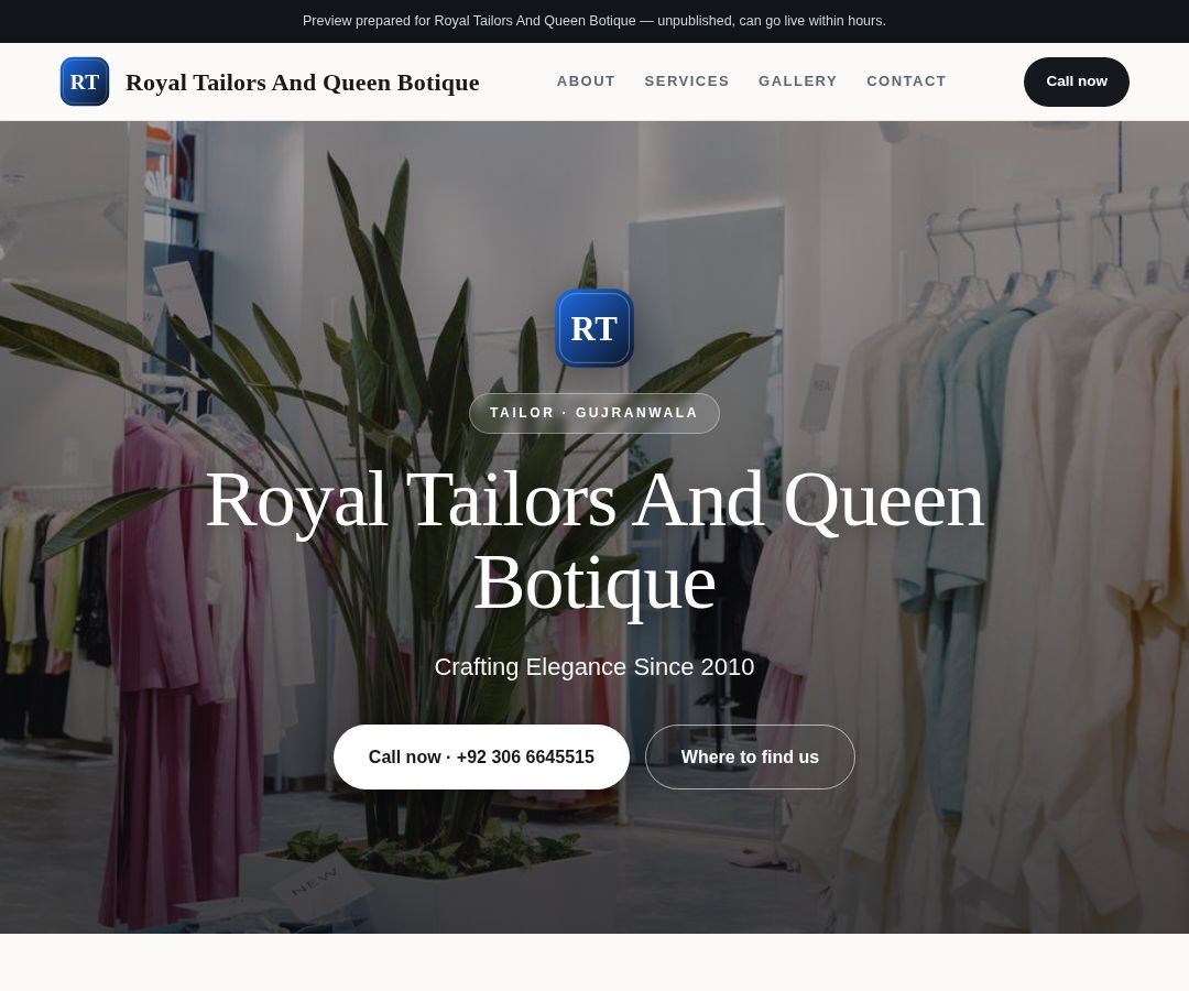 Royal Tailors And Queen Botique