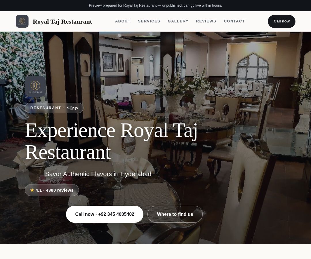 Royal Taj Restaurant