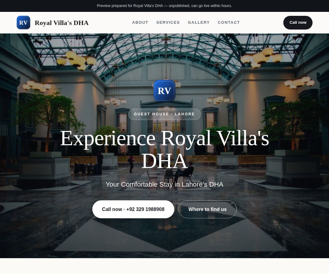 Royal Villa's DHA