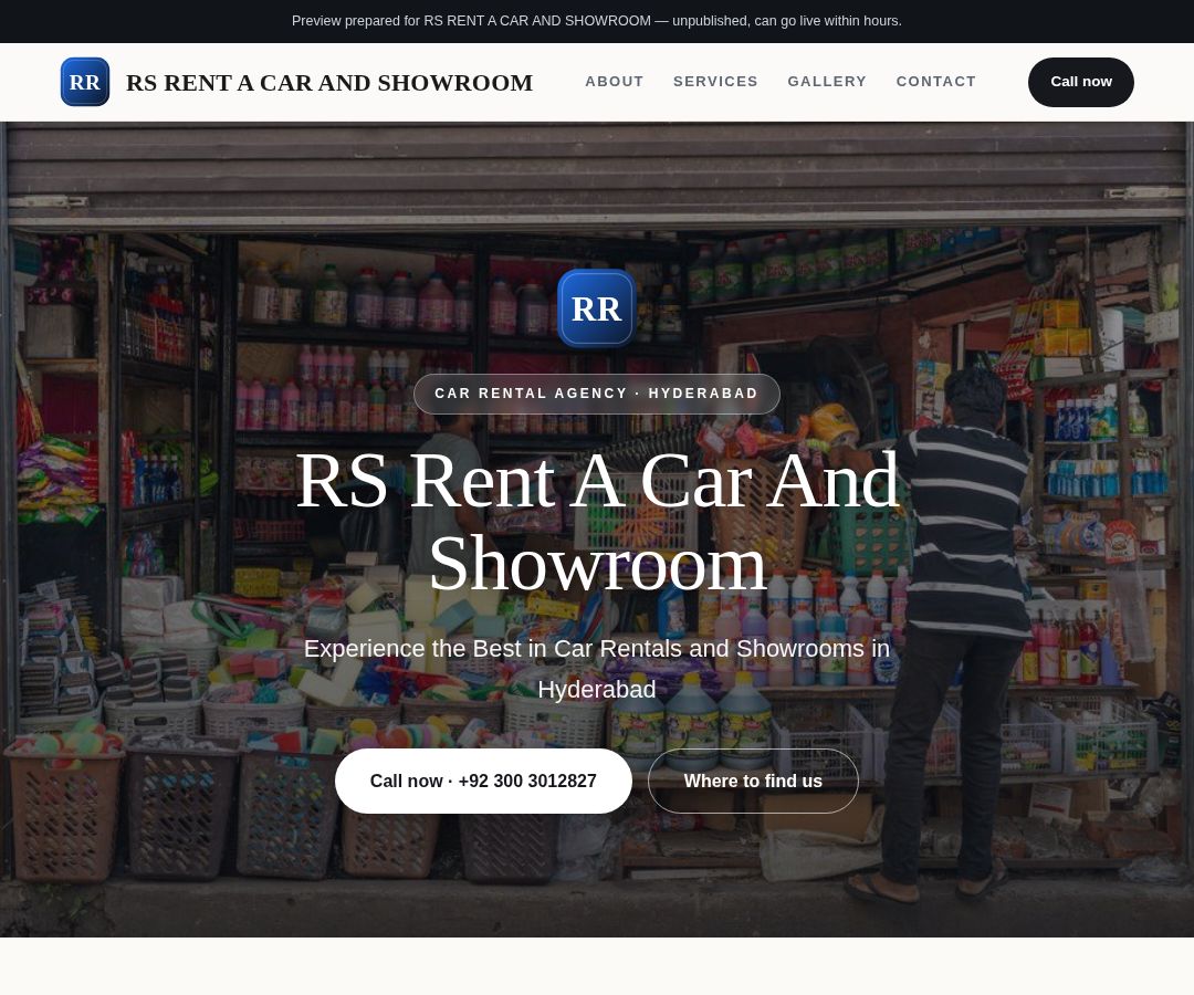 RS RENT A CAR AND SHOWROOM