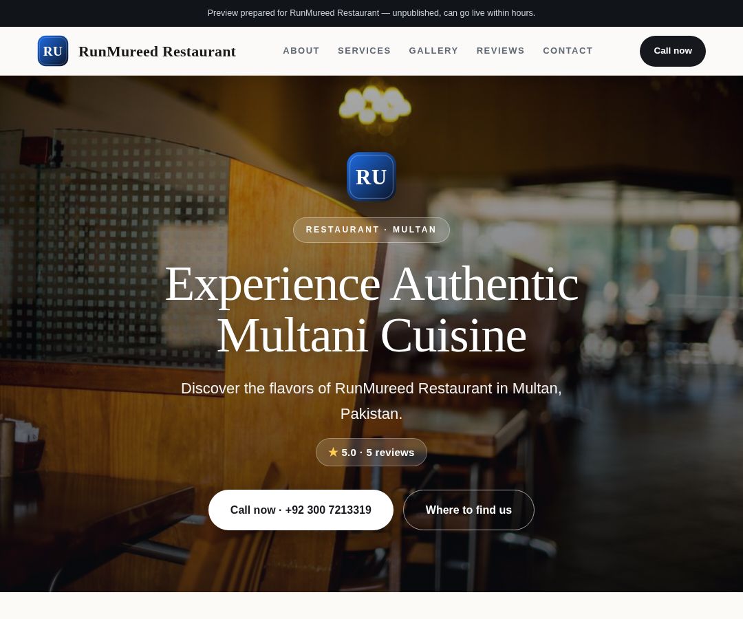 RunMureed Restaurant