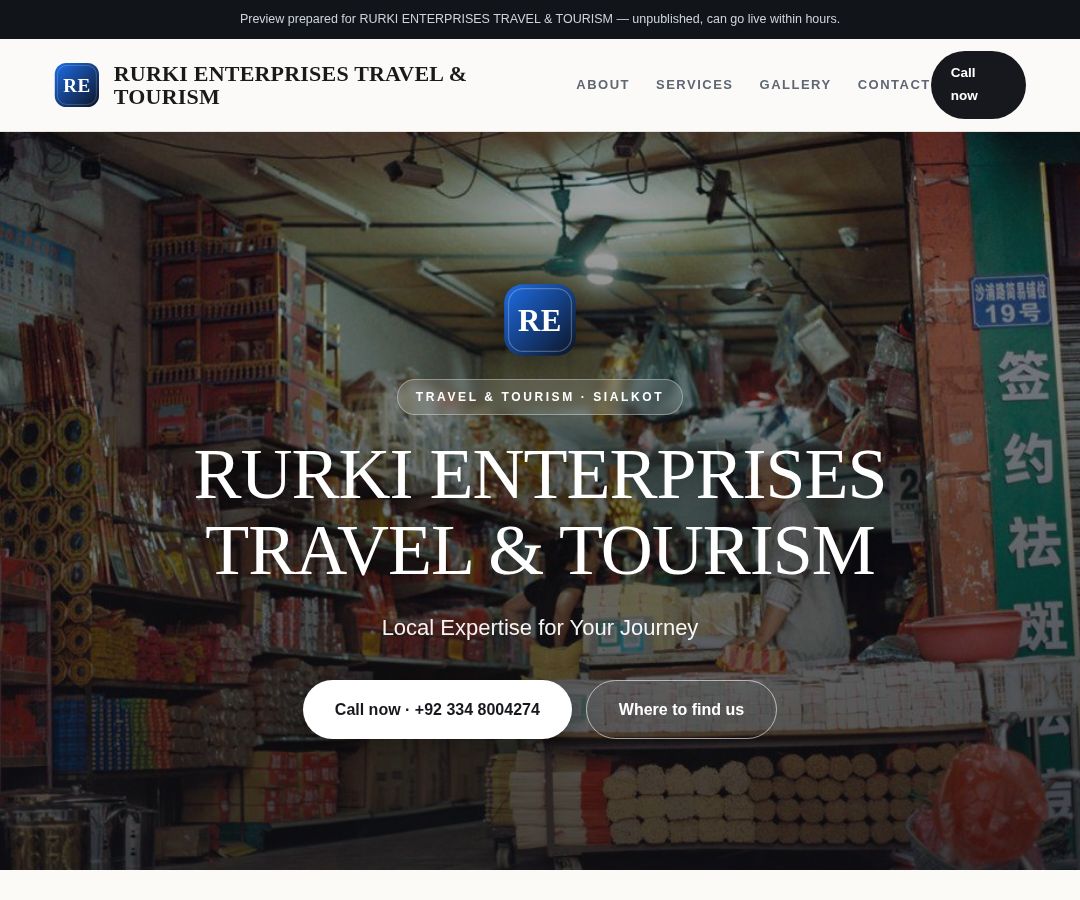 RURKI ENTERPRISES TRAVEL & TOURISM