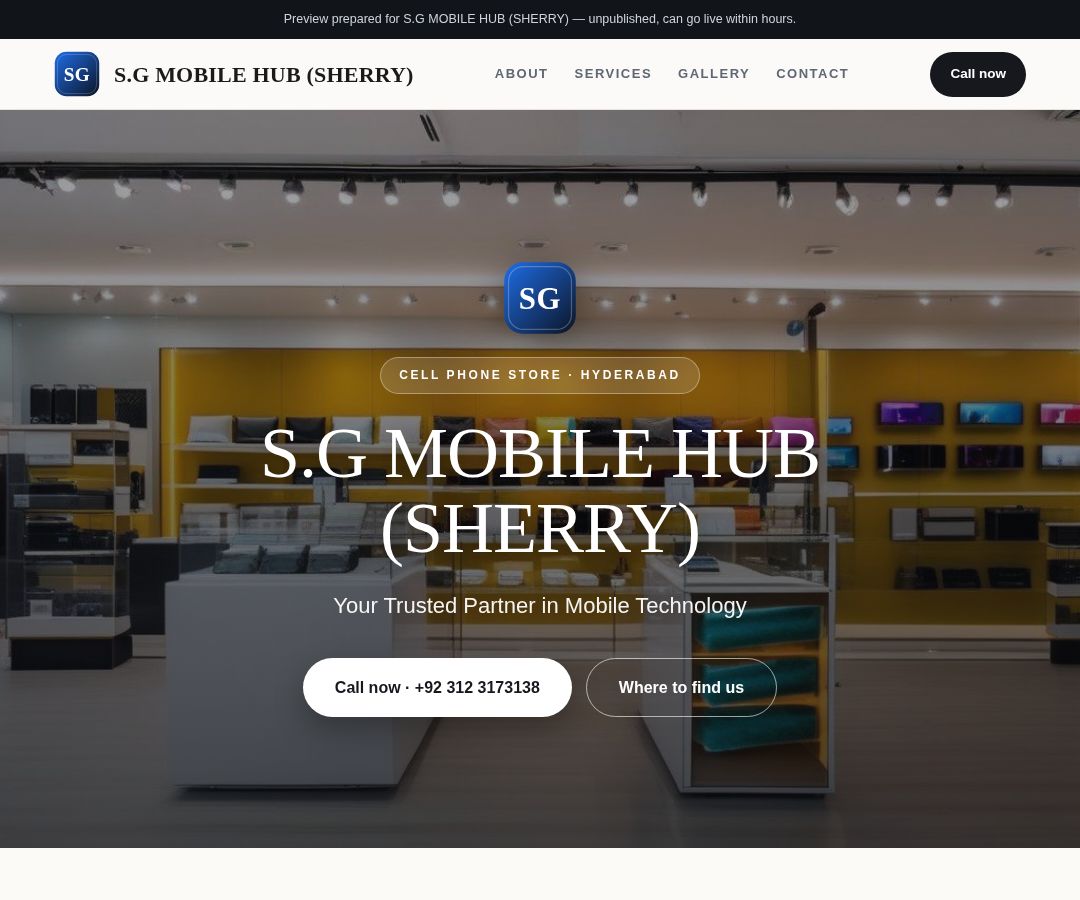 S.G MOBILE HUB (SHERRY)
