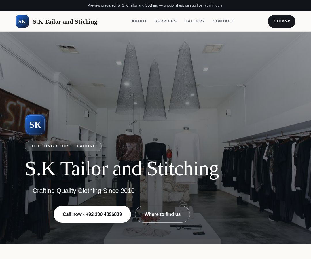 S.K Tailor and Stiching