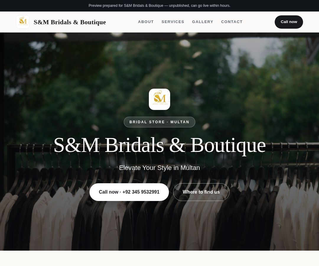 S&M Bridals & Boutique