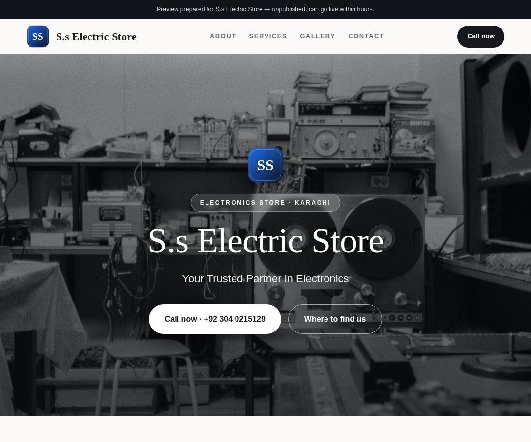 S.s Electric Store