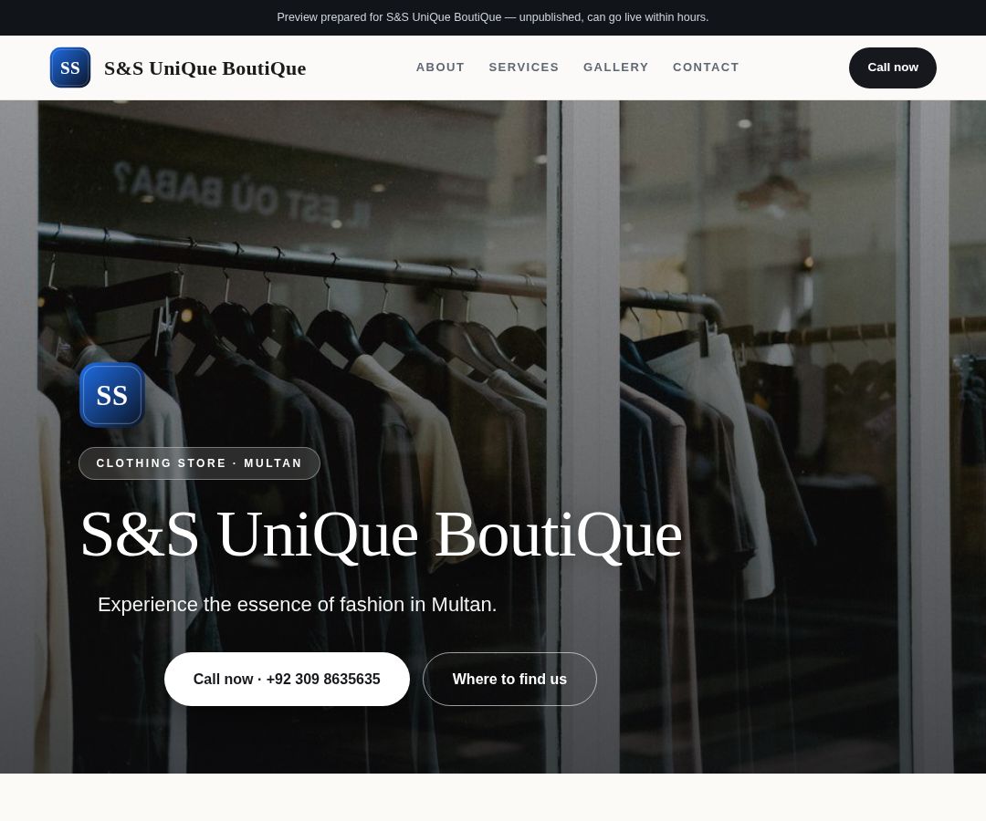 S&S UniQue BoutiQue