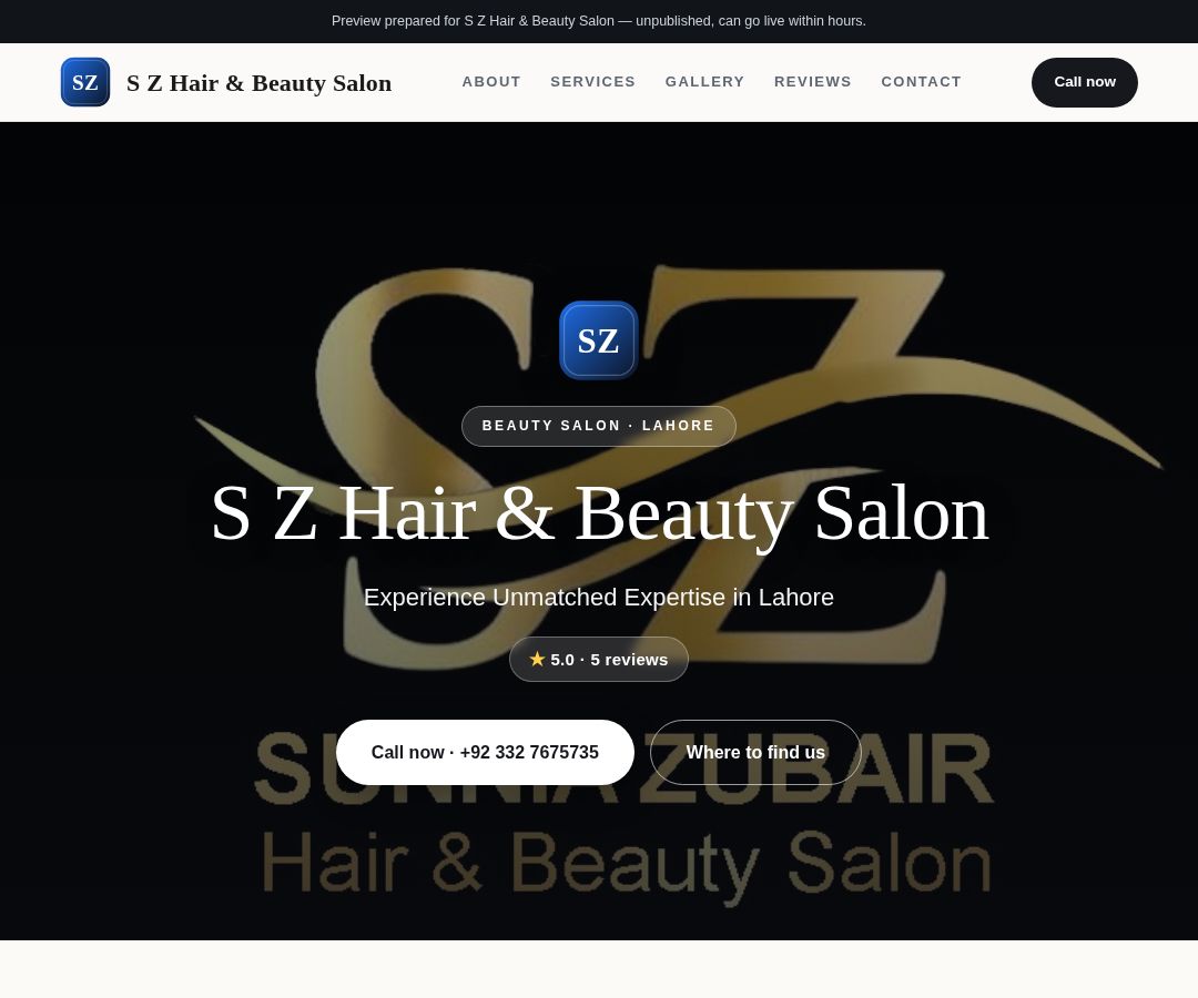 S Z Hair & Beauty Salon