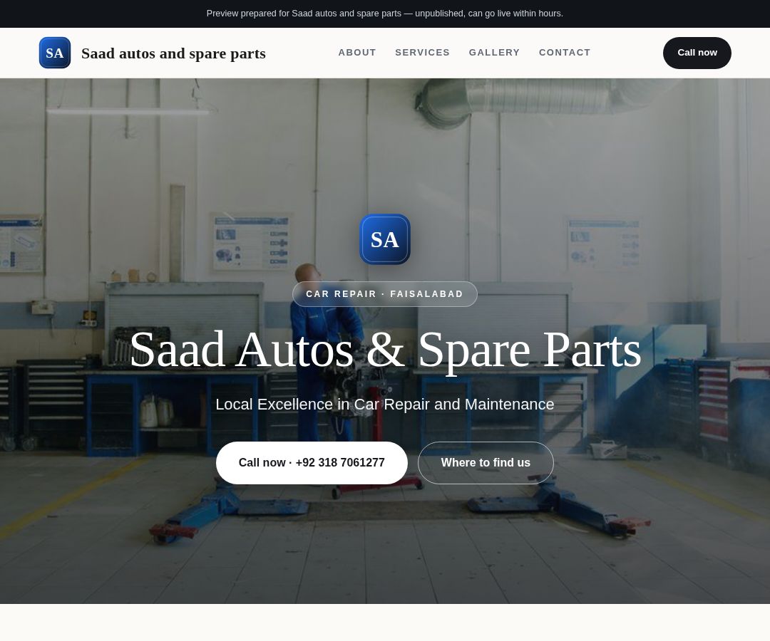 Saad autos and spare parts