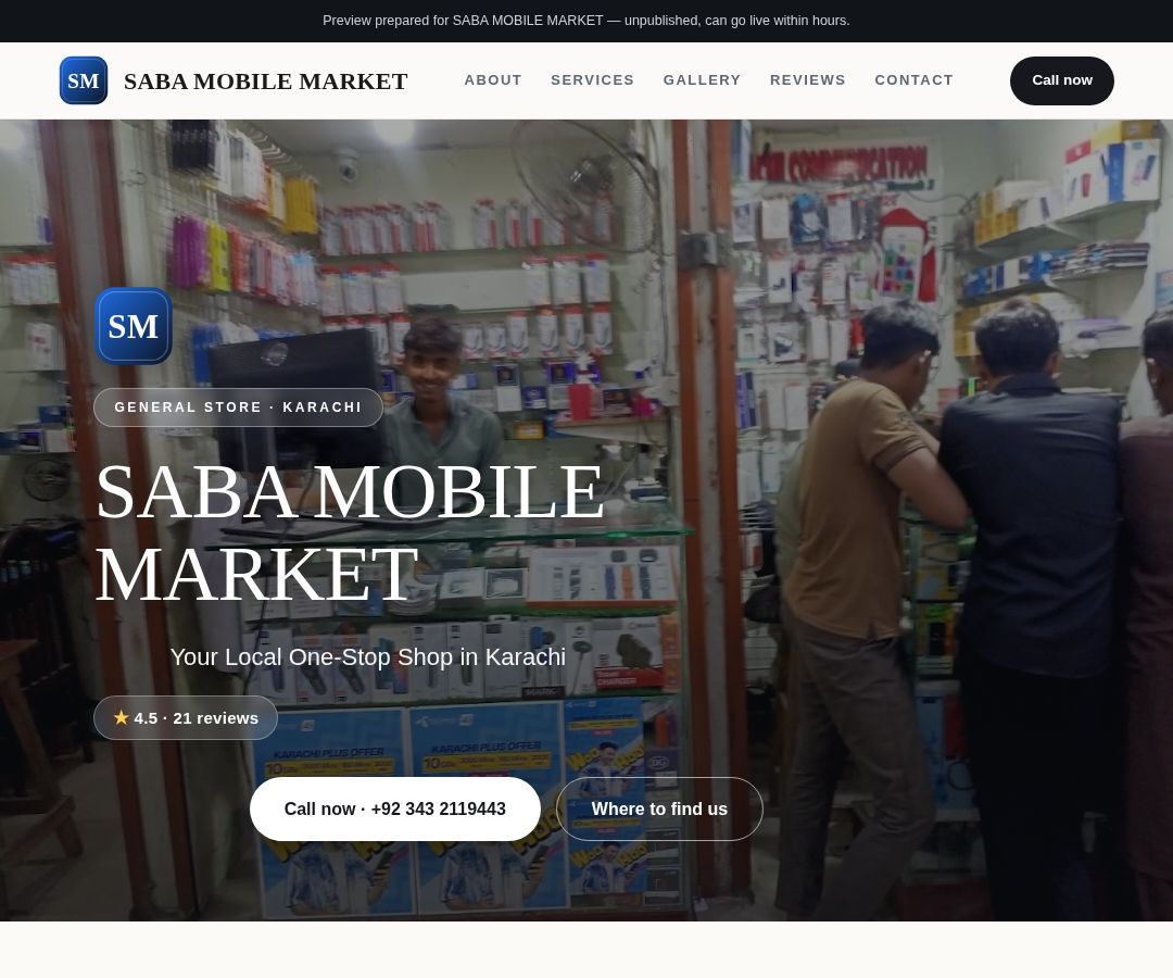 SABA MOBILE MARKET