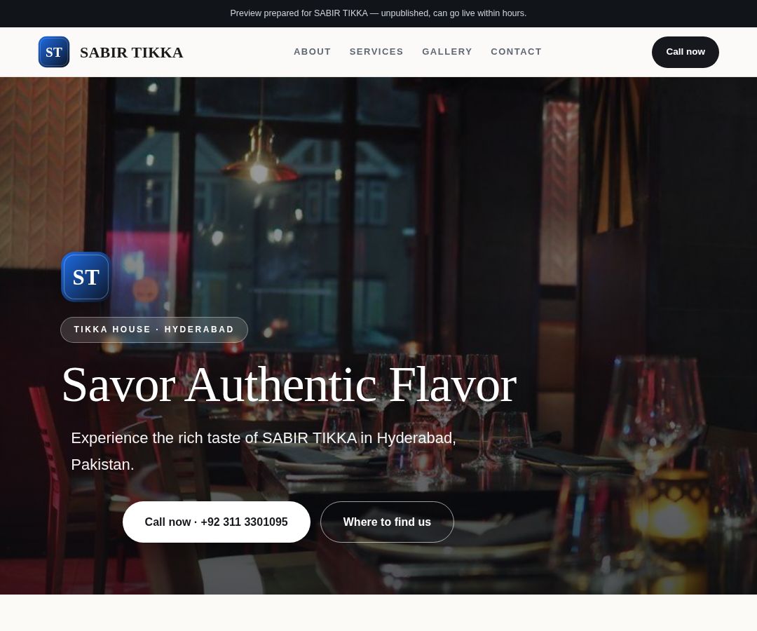 SABIR TIKKA