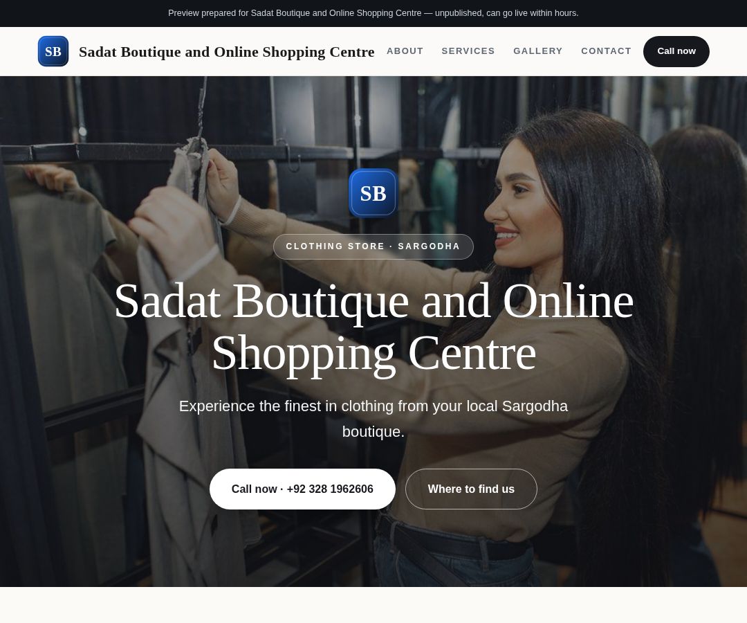 Sadat Boutique and Online Shopping Centre