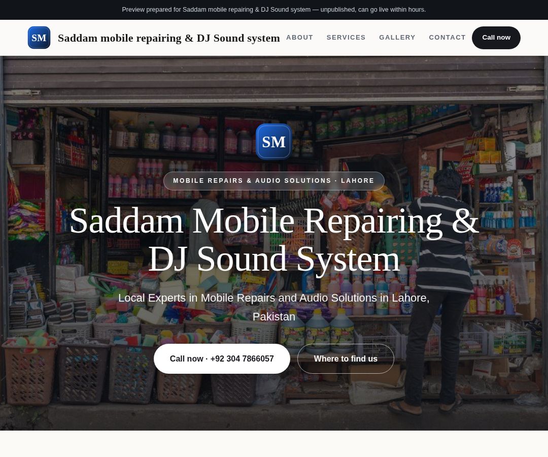 Saddam mobile repairing & DJ Sound system