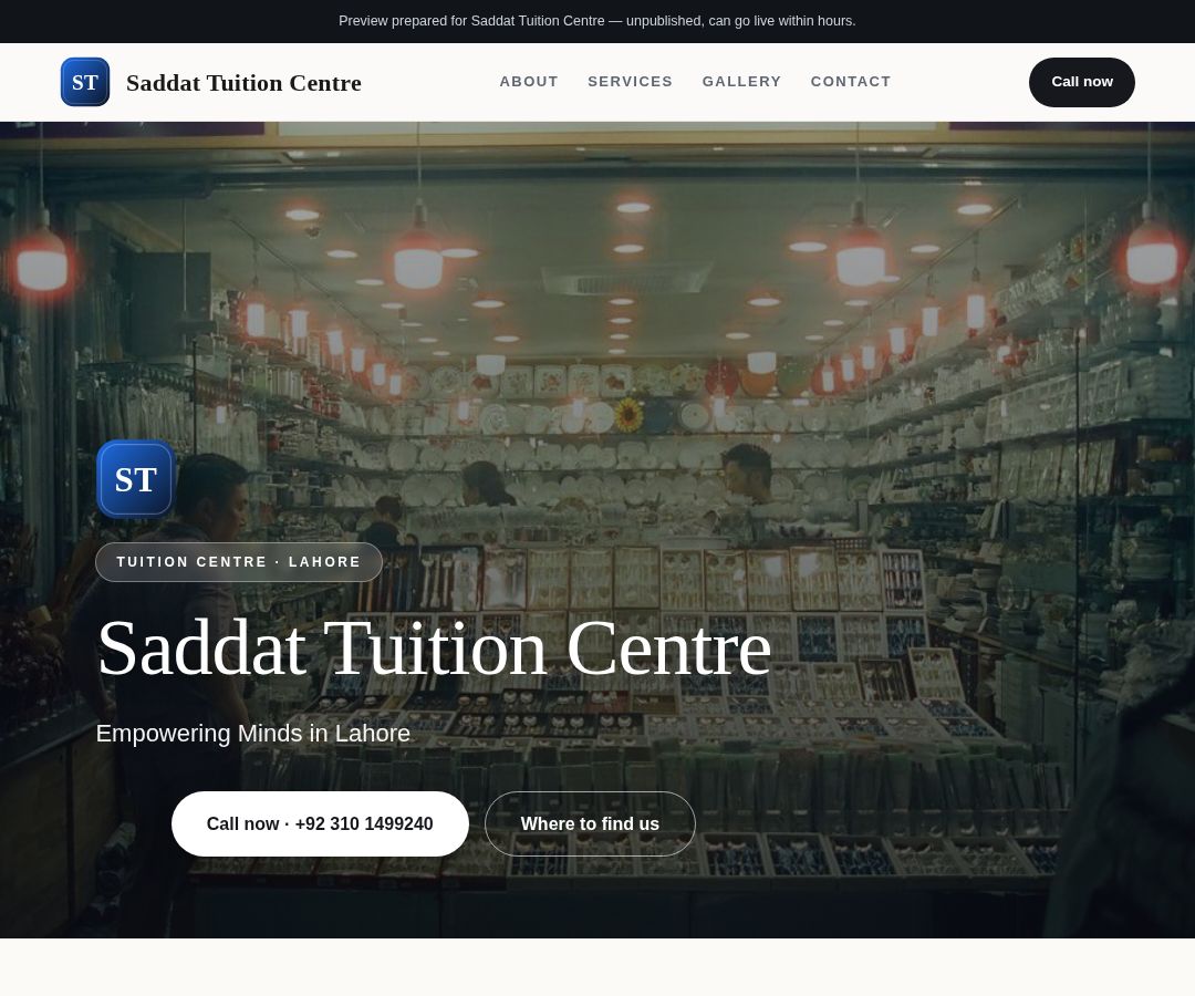 Saddat Tuition Centre