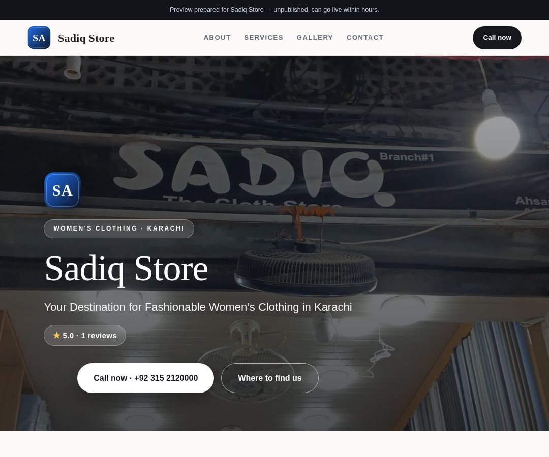 Sadiq Store