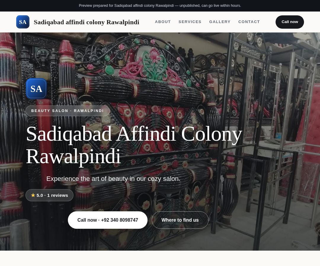 Sadiqabad affindi colony Rawalpindi