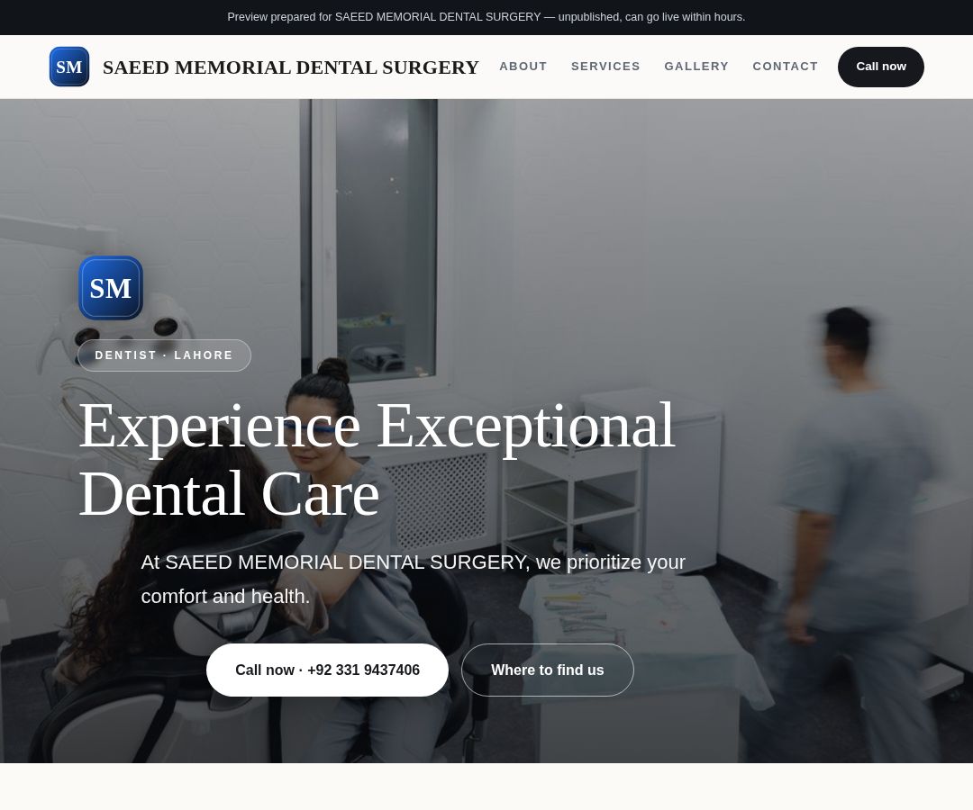 SAEED MEMORIAL DENTAL SURGERY