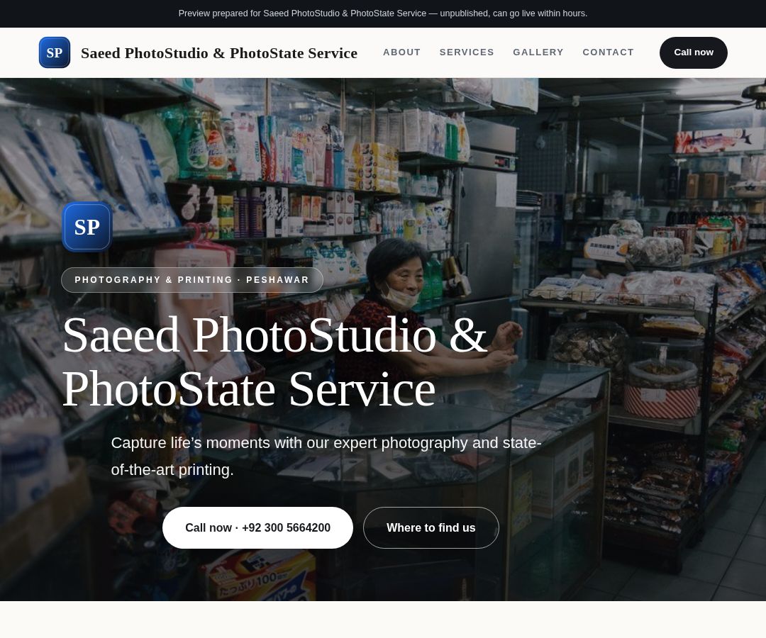 Saeed PhotoStudio & PhotoState Service