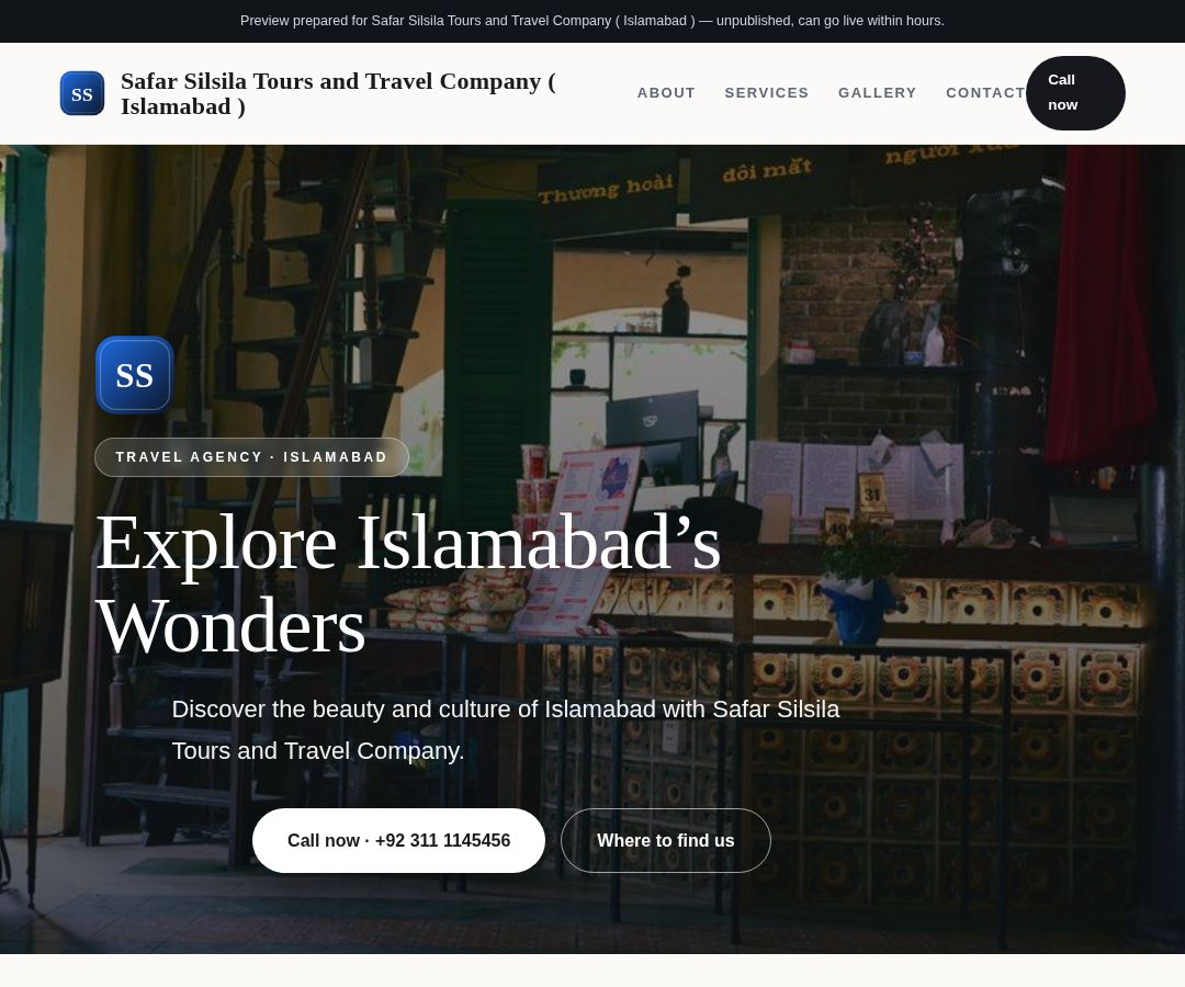 Safar Silsila Tours and Travel Company ( Islamabad )