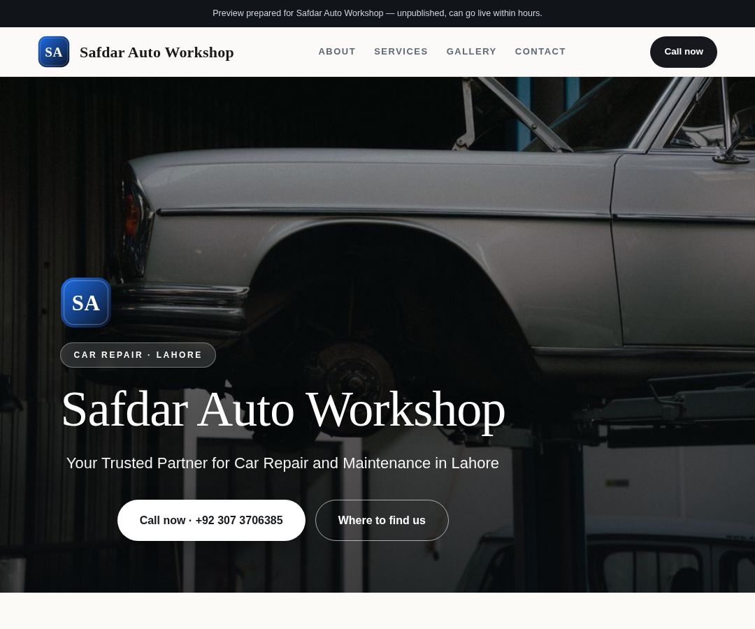 Safdar Auto Workshop