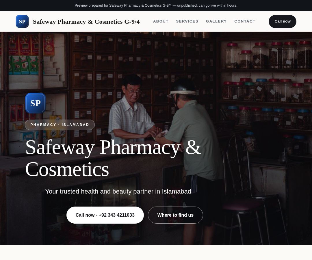 Safeway Pharmacy & Cosmetics G-9/4