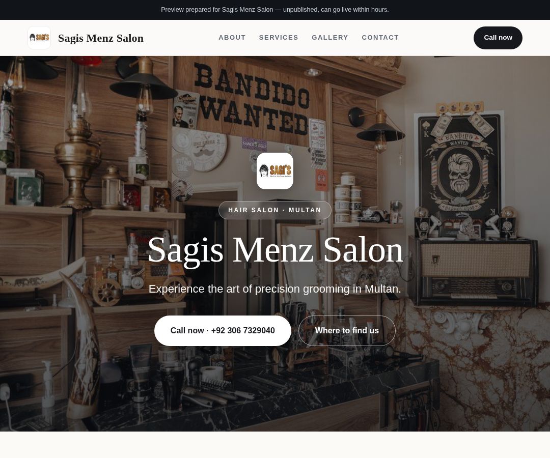 Sagis Menz Salon